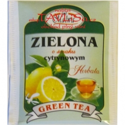 čaj přebal Malwa Zielona Green o smaku Cytrynowym