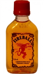 Whisky Fireball 33% 50ml Miniatura