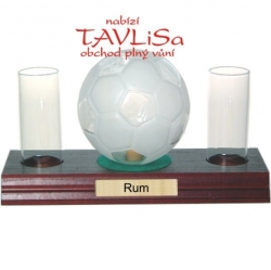 sklo Fotbalový míč 0,35l odlivky nápis Rum