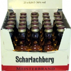 Brandy Meister Scharlachberg 36% 40ml x25 miniatur