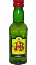 Whisky J&B 40% 50ml Scotland miniatura etik2
