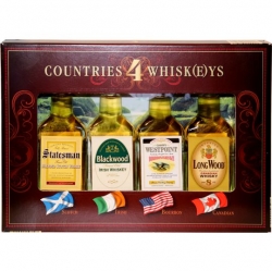 Whisky Sada Countries 4 Whisk(e)ys 40% 40ml x4 č.1