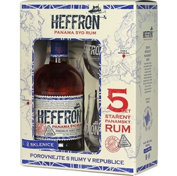 Rum Heffron 5YO Panama 38% 0,5l 2x sklo
