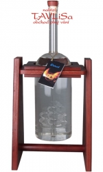 sklo Dřevěná houpačka s lahví 1,5l s lodí švestka