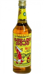 Tequila Gusano Rojo 38% 0,7l s červem etik2