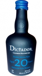 Rum Dictador 20 Years 40% 50ml miniatura